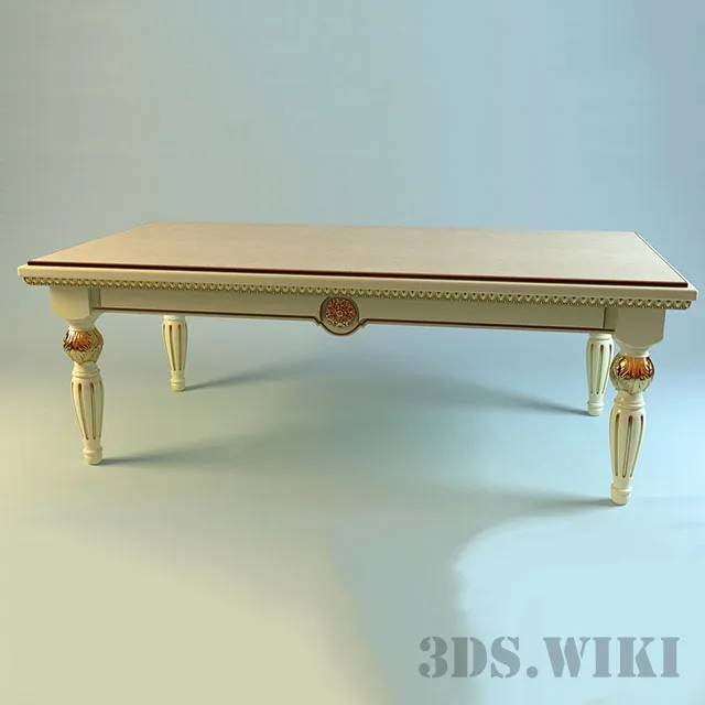 furniture - Large beautiful wooden table 3D Model