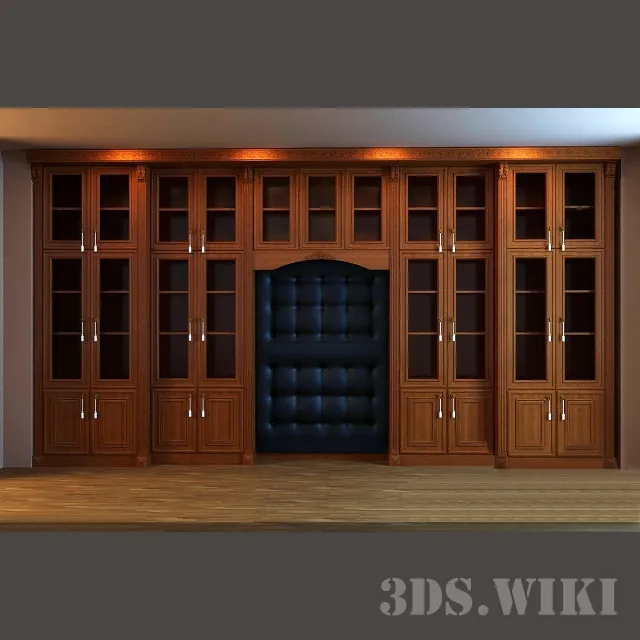 furniture - Large home library 3D Model