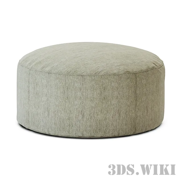 furniture - Large round ottoman 3D Model