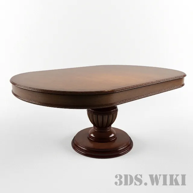 furniture - Large table with rounded edges 3D Model