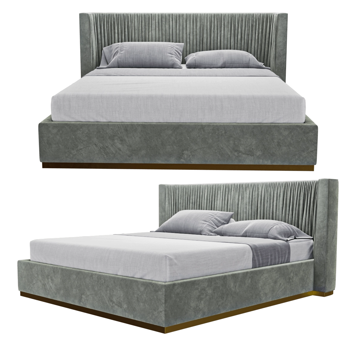 furniture - Laskasas Miuzza bed 3D Model