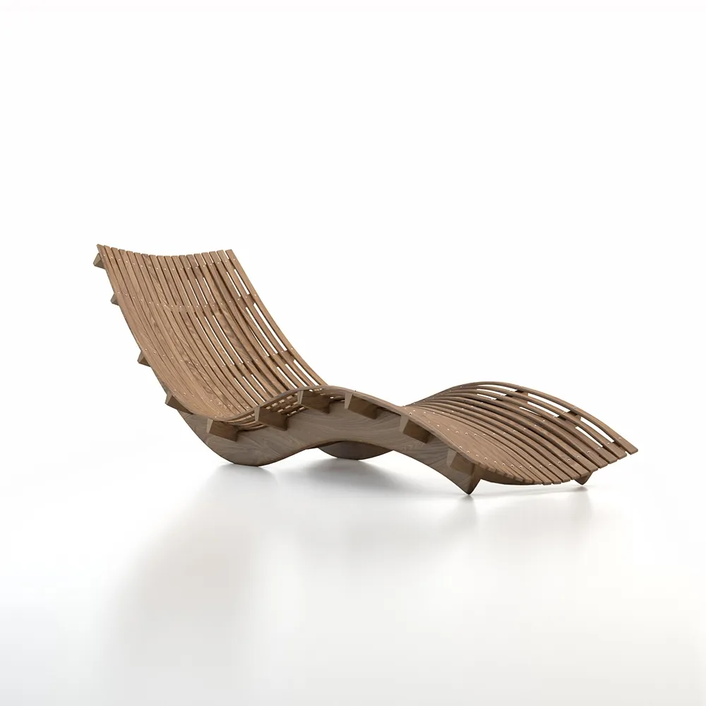 furniture - LE Unopiu Swing Sun Lounger 3D Model