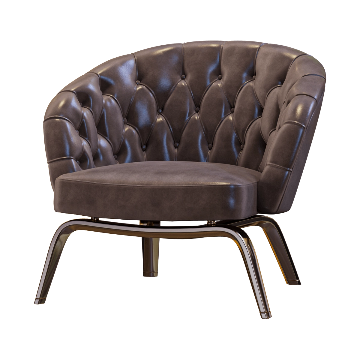 furniture - Leather armchair 3D Model