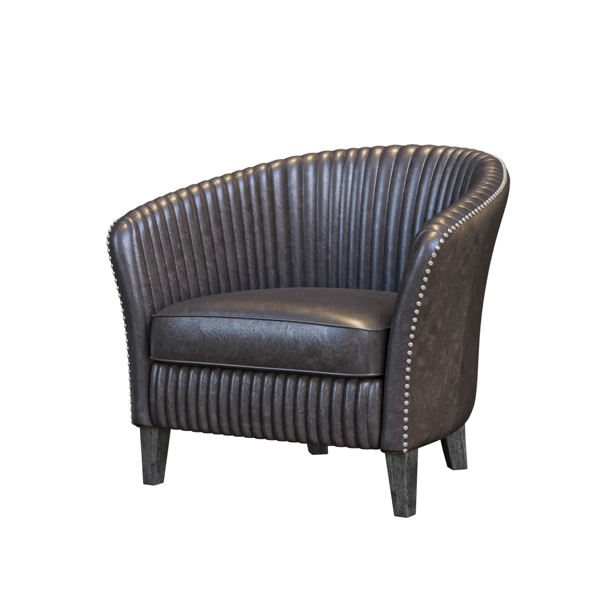 furniture - Leather armchair 3D Model