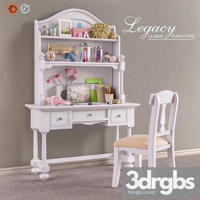 Furniture legacy classic accessories decor set 3 2 3D Model Free