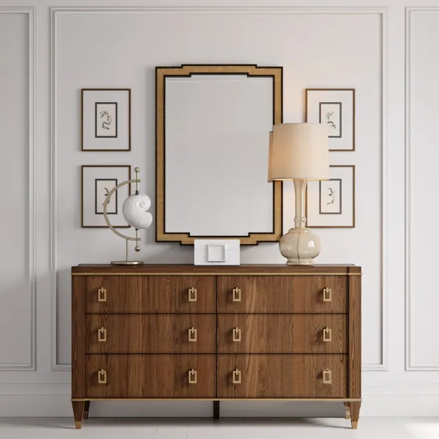 furniture - Lexington mirror 82 3D Model