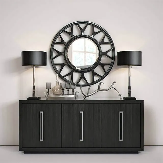 furniture - Lexington round mirror 3D Model