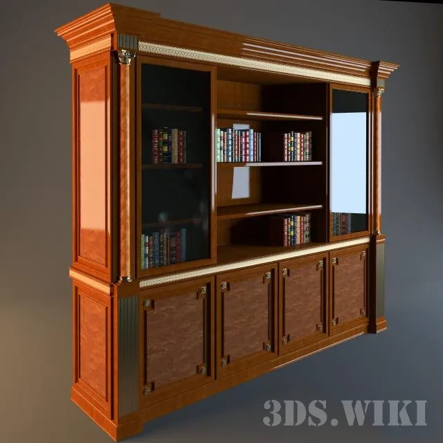 furniture - Library TUDOR 3D Model