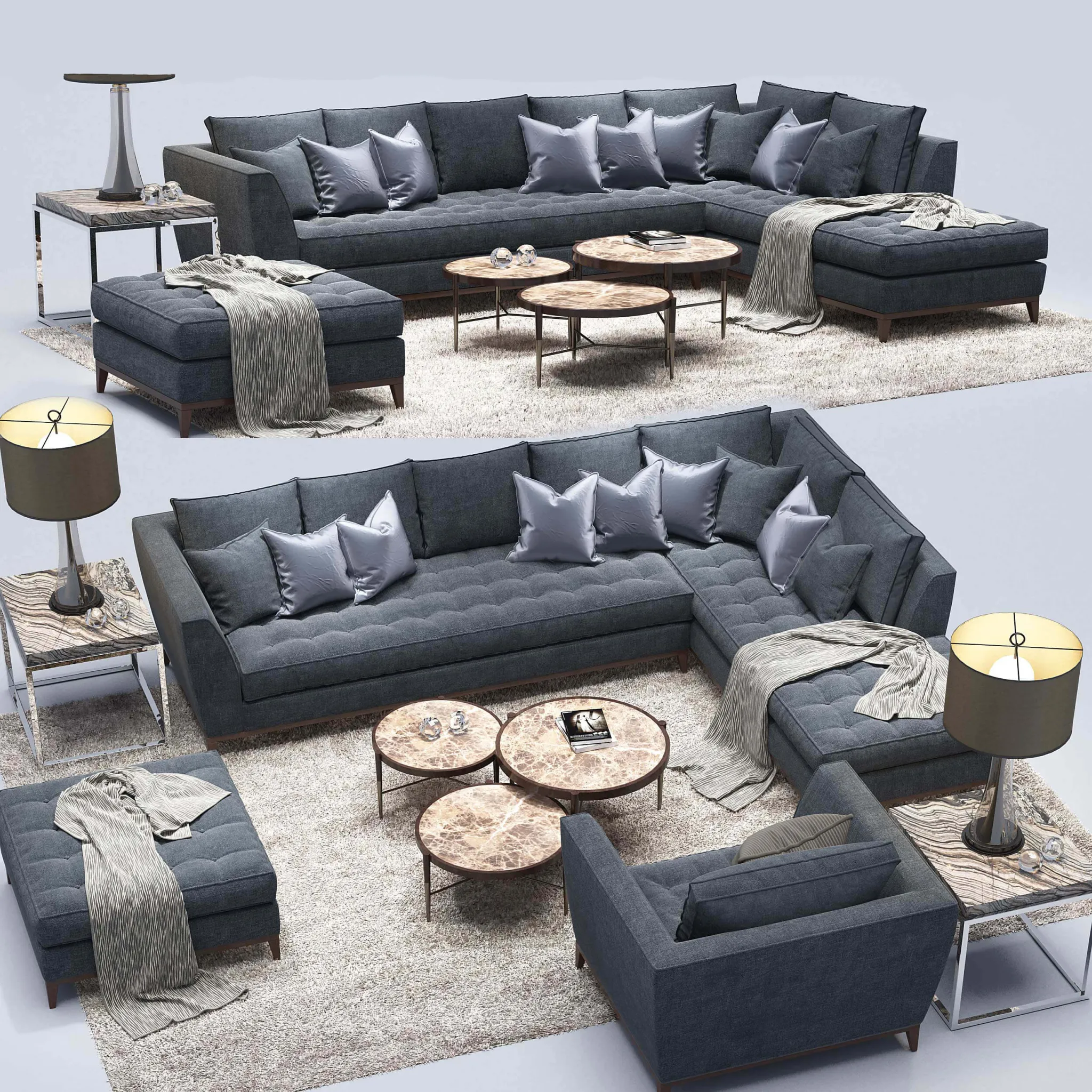 furniture - Ligne Roset Togo sofa 02 3D Model