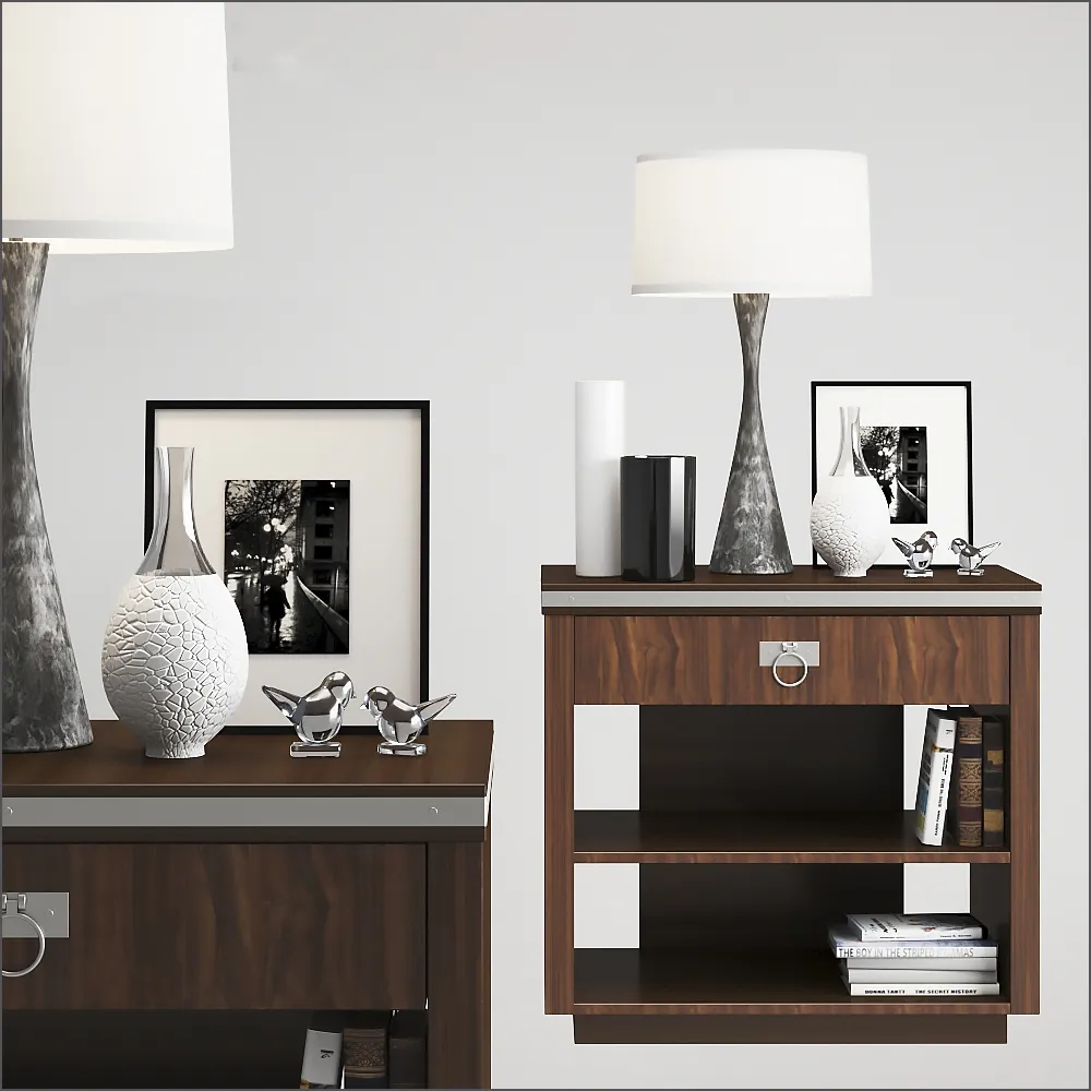 furniture - Lillian August nightstand 678 3D Model