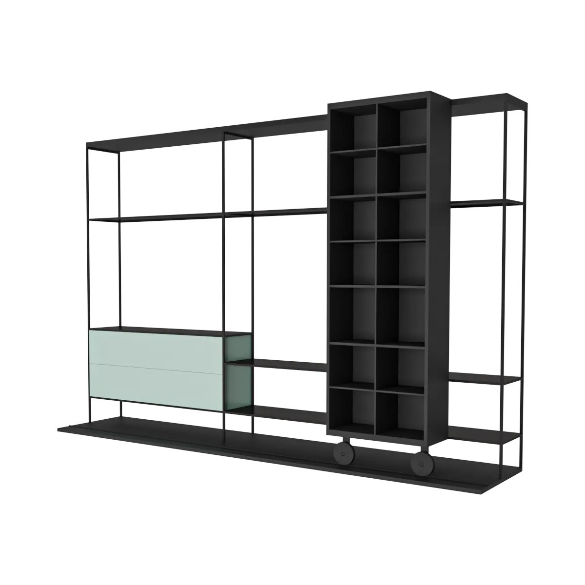 furniture - Literatura Open bookcase 3 3D Model