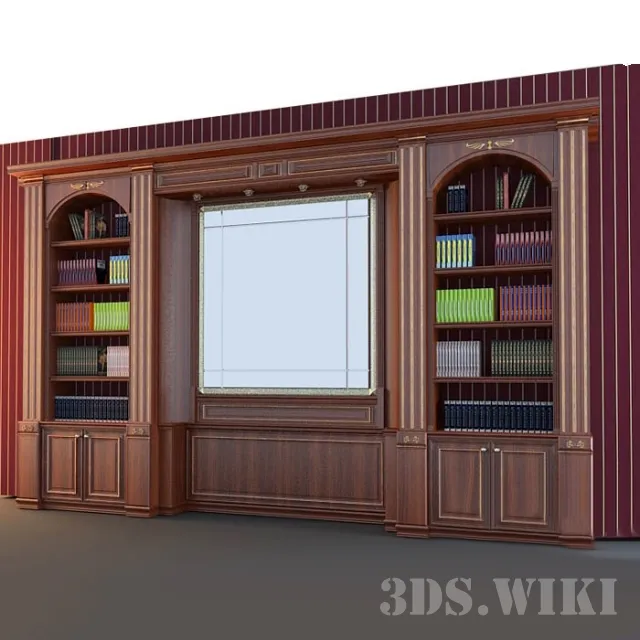 furniture - Living room library 3D Model
