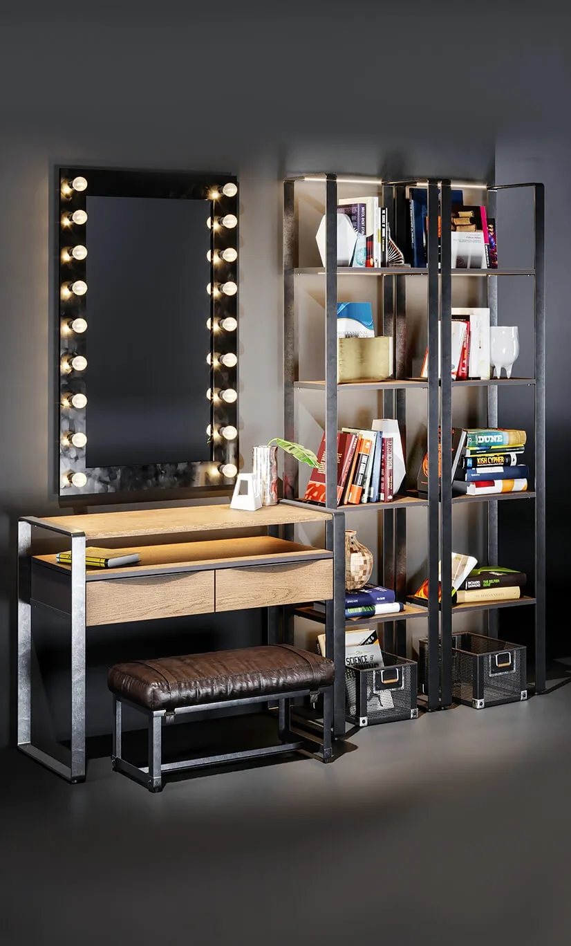 furniture - Loft decorative set  01 3D Model