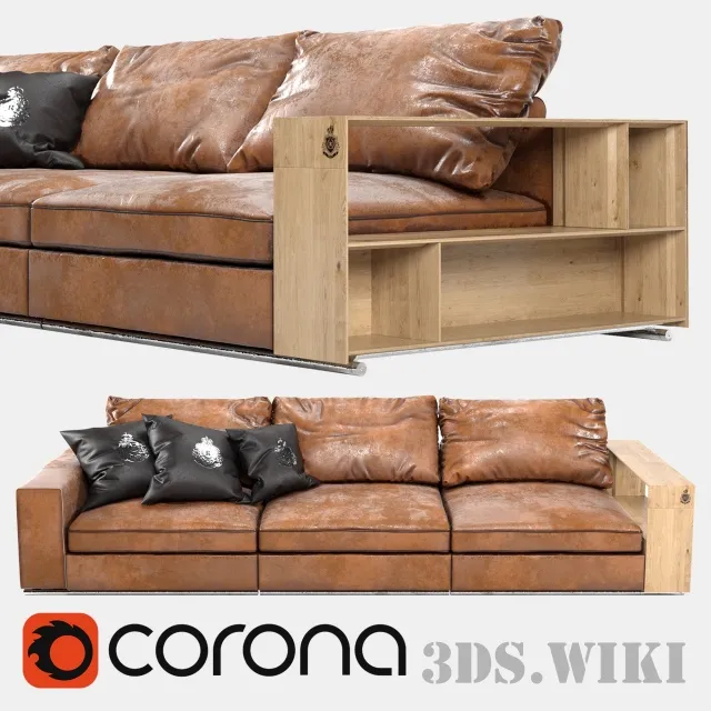 furniture - Loft Sofa Clyde 3D Model