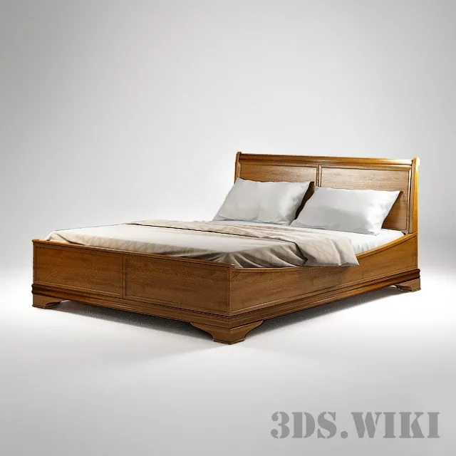 furniture - Louis Philippe Selva Bed - Timeless Beauty Collection 3D Model