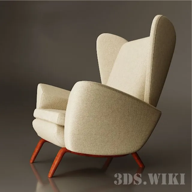 furniture - Lounge Chair by Howard Keith 3D Model