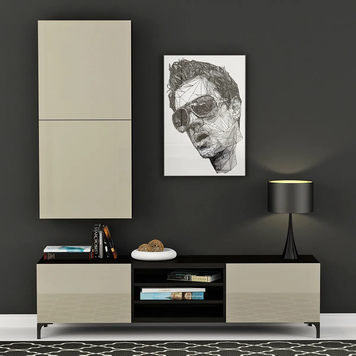 furniture - Low chest of drawer 005 3D Model