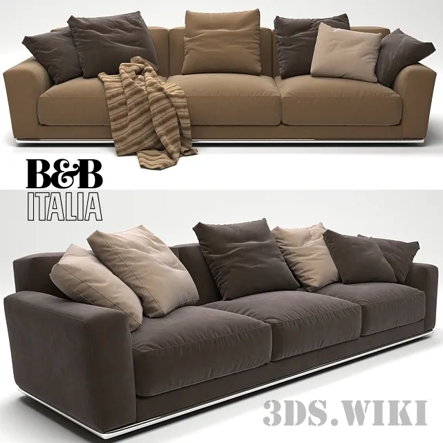 furniture - LUIS B&B Italia modular sofa 3D Model