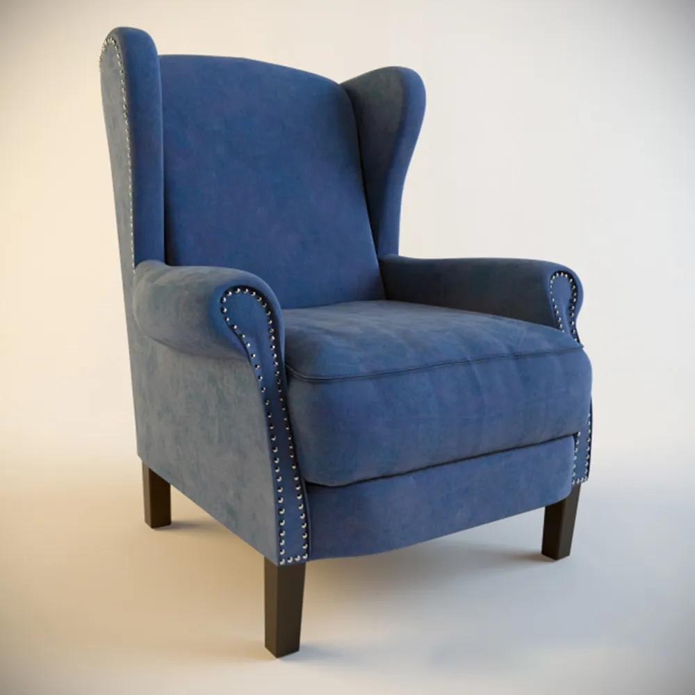 furniture - Luxurious soft armchair Francis 3D Model