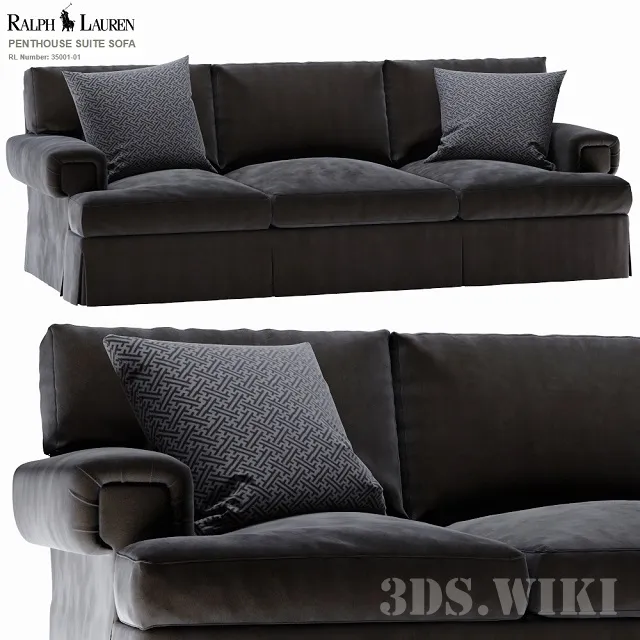 furniture - Luxury sofa Ralph lauren PENTHOUSE SUITE 3D Model