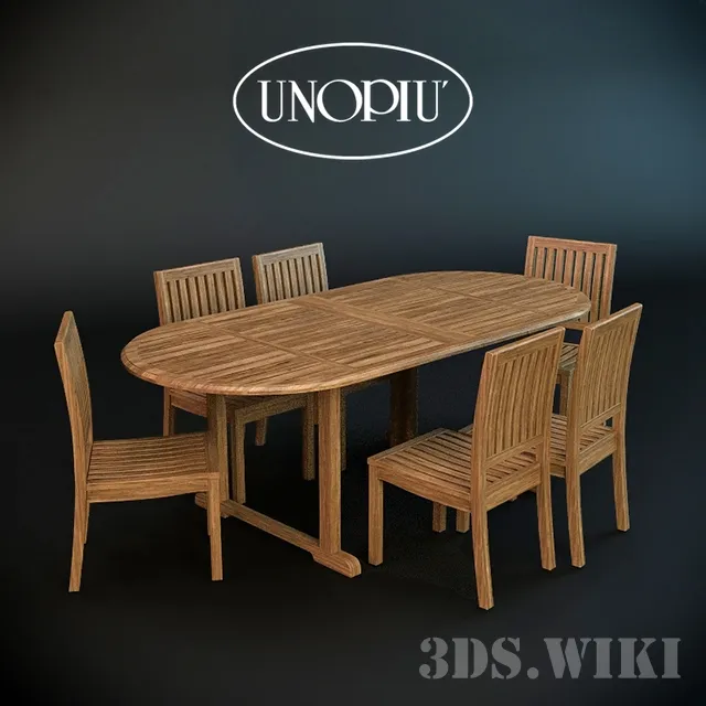 furniture - Lydia & Tamil garden chair and table 3D Model