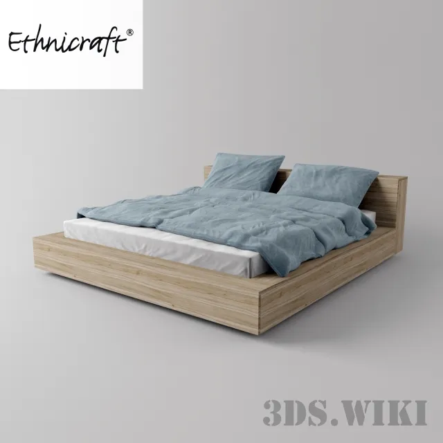 furniture - Madra Ethnicraft Bed 3D Model