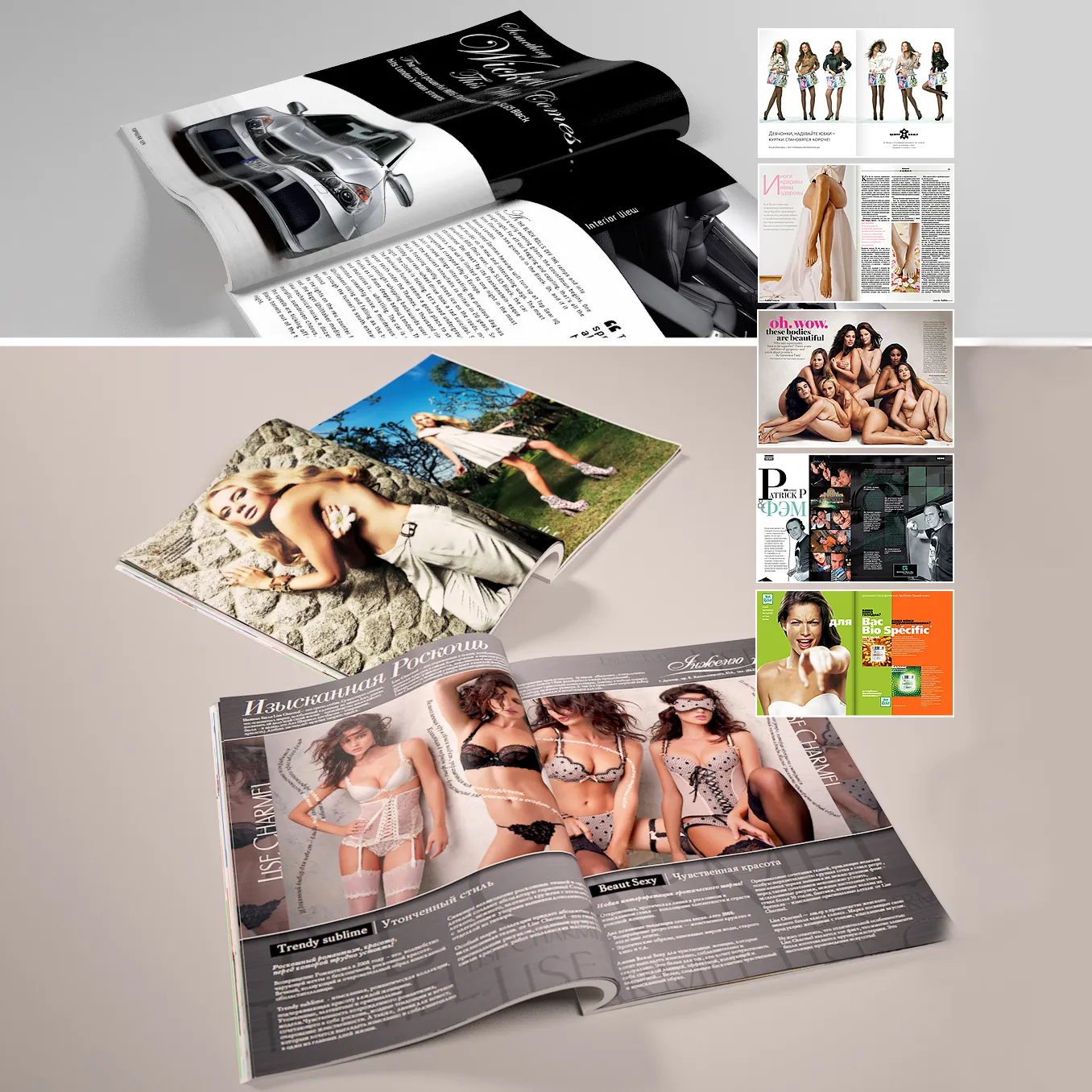 furniture - Magazines collection 01 3D Model