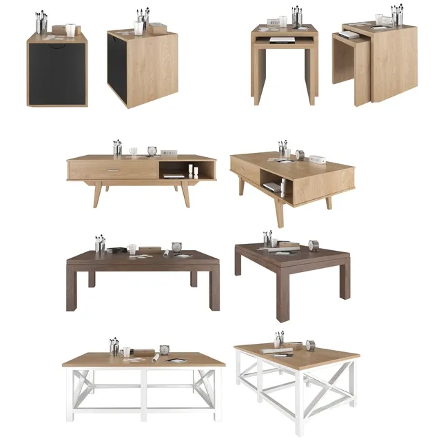 furniture - Maisons Monde table collection 018 3D Model