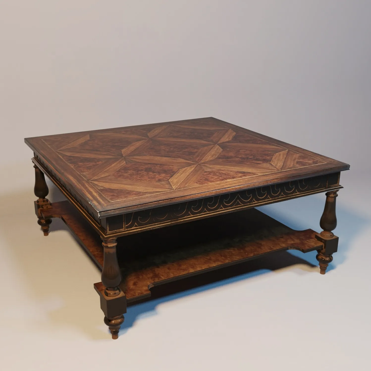 furniture - Maitland Smith cocktail table 01 3D Model