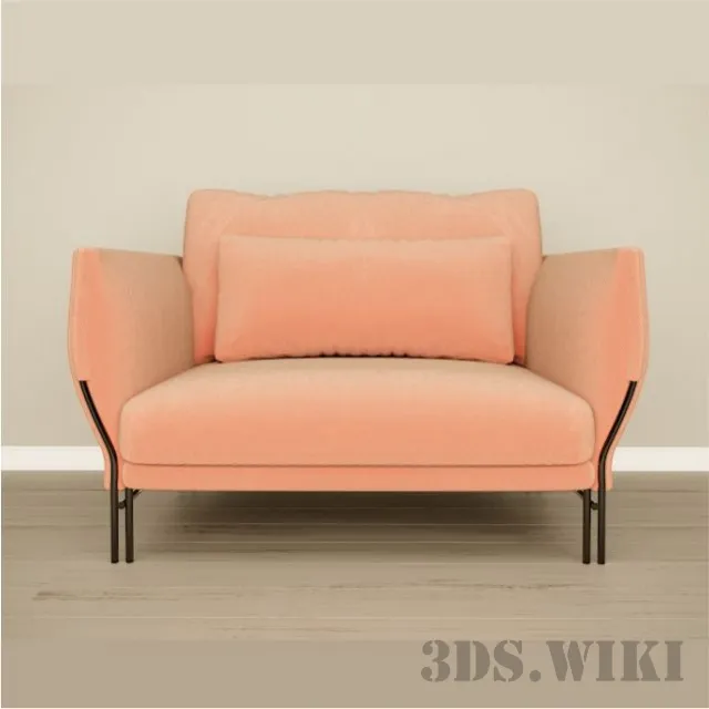 furniture - Majestic Armchair CARMENES 3D Model