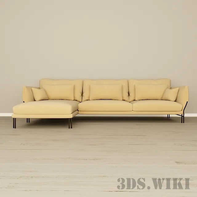 furniture - Majestic Sofa Carmenes 3D Model
