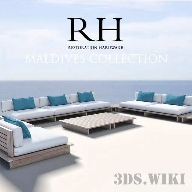 furniture - Maldives Collection garden furniture 3D Model