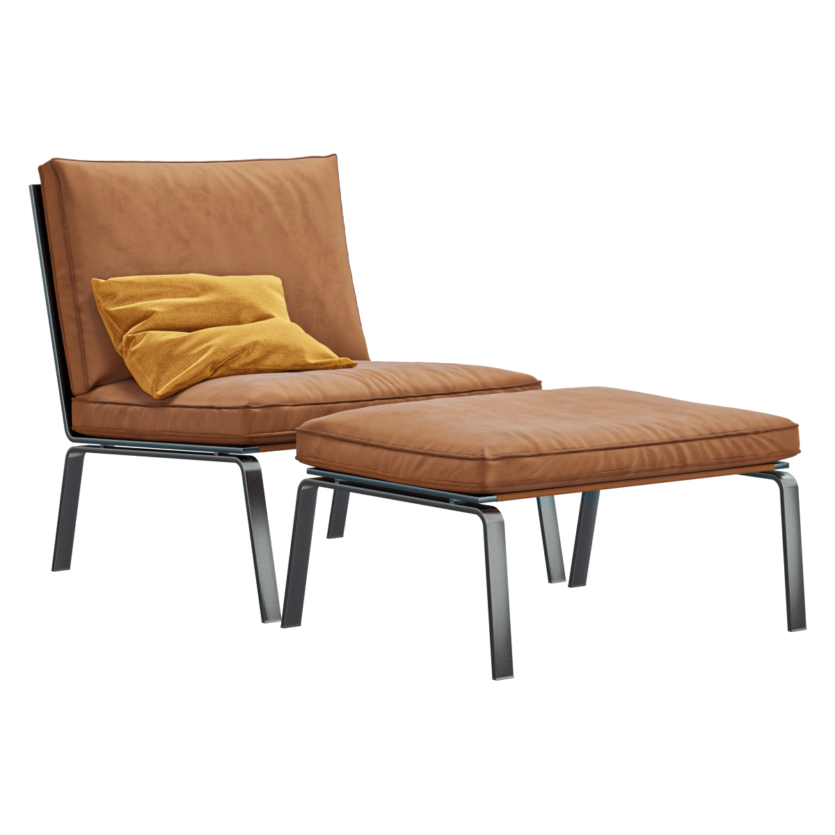 furniture - Man lounge armchair set 3D Model