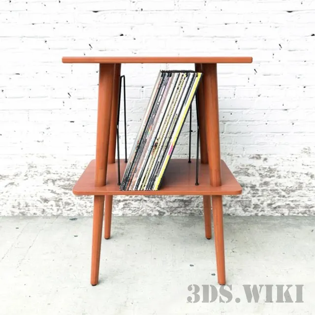furniture - Manchester media table by Crosley 3D Model