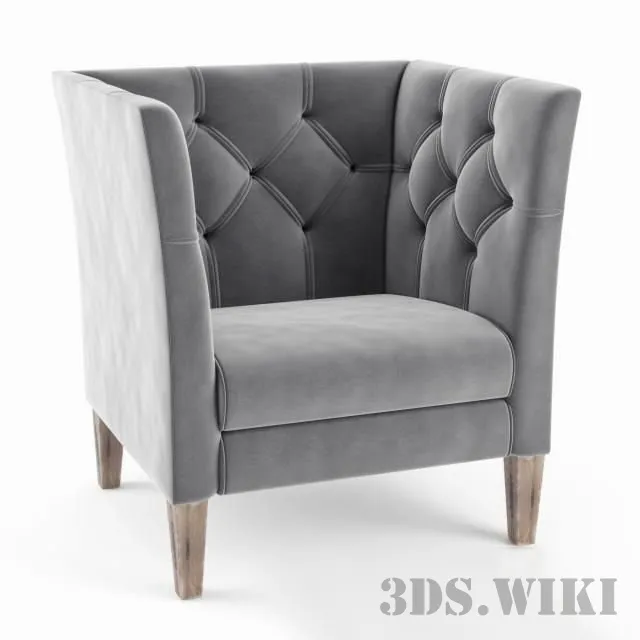 furniture - Manon Armchair HIGH 3D Model