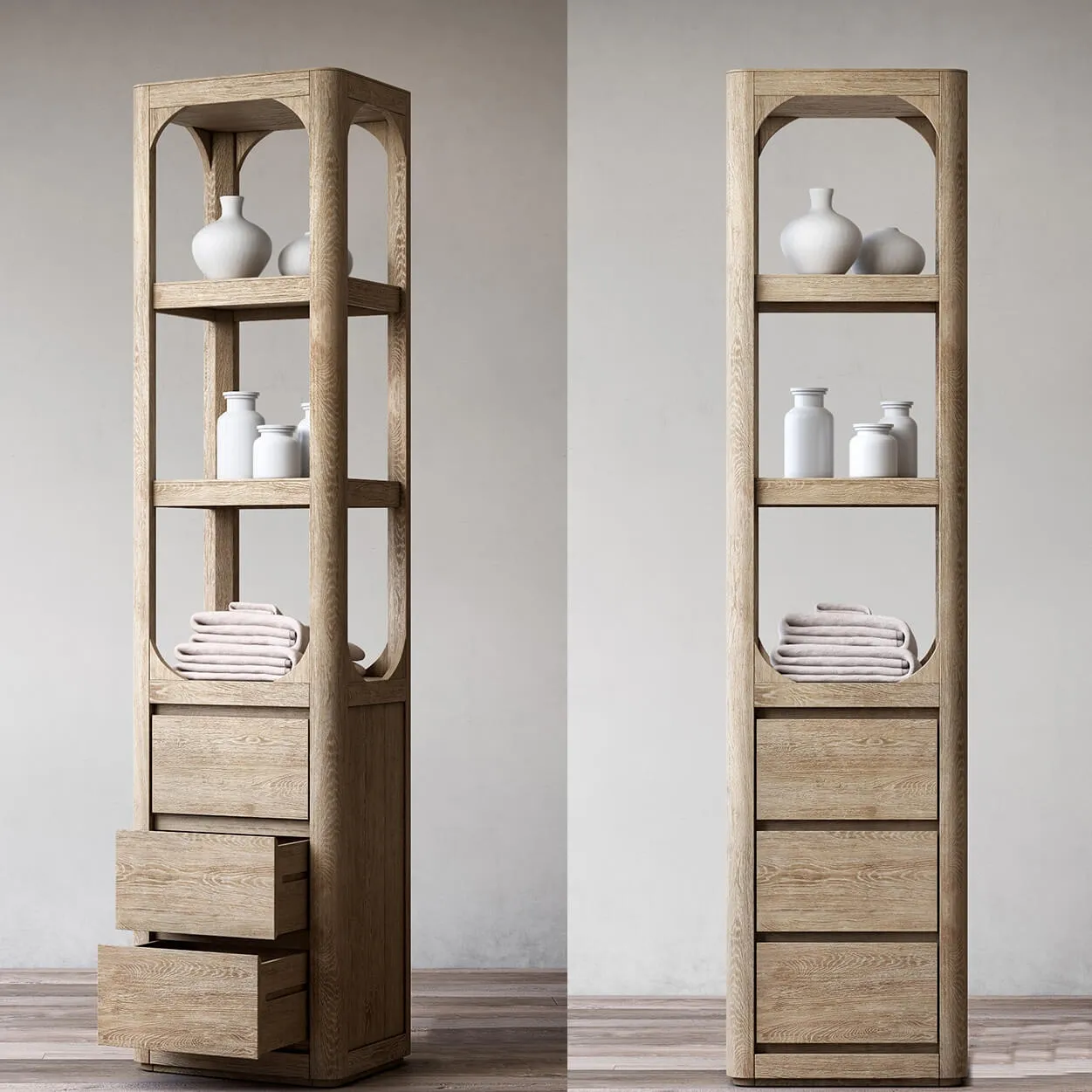 furniture - Martens Tall  Batch  cabinet 3D Model