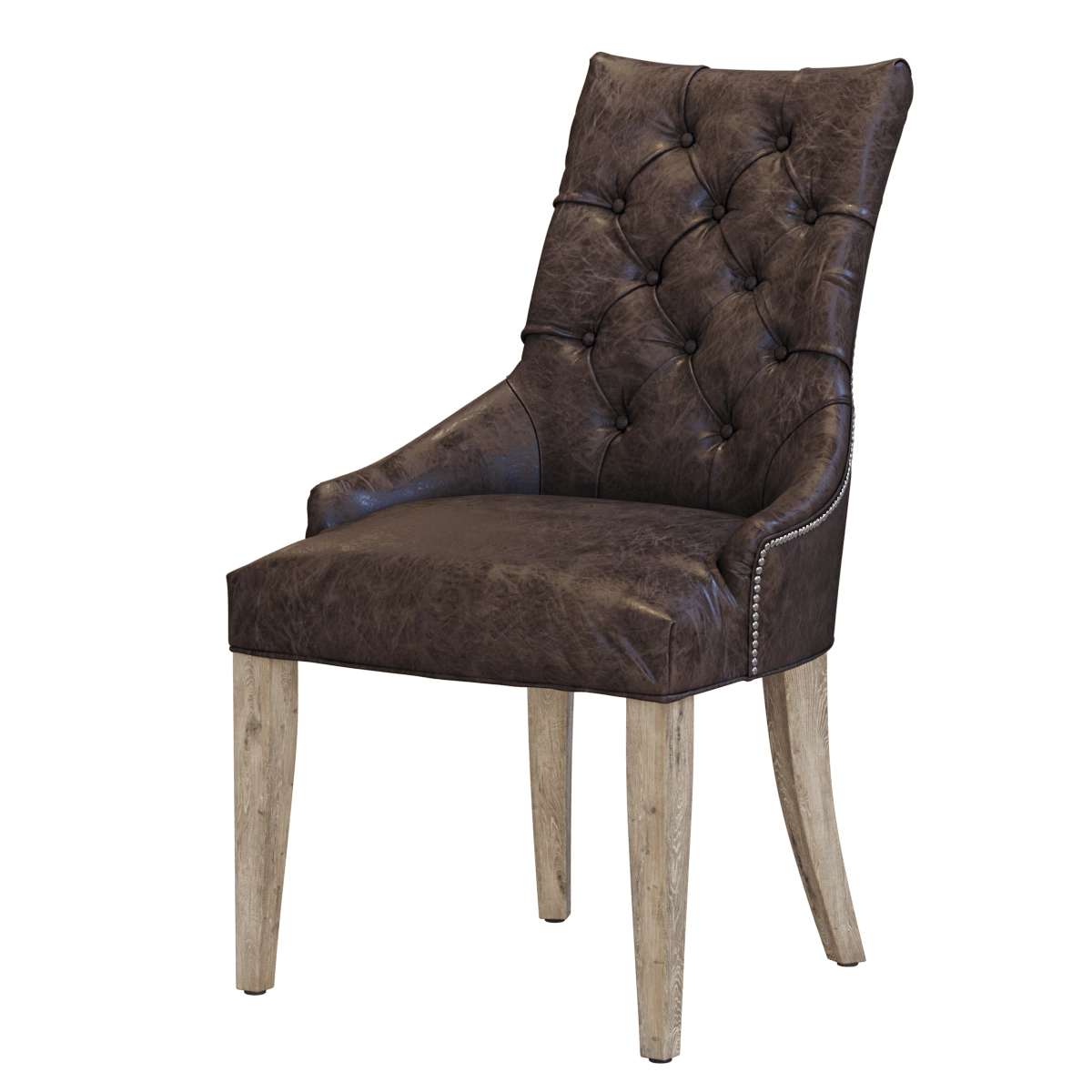 furniture - Martine leather chair 3D Model