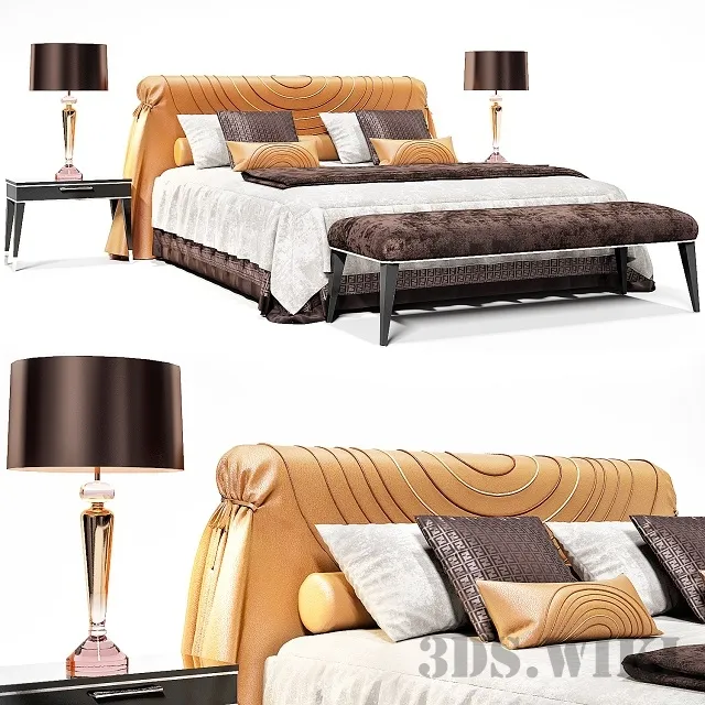 furniture - Masai Mara Bed - Fendi 3D Model