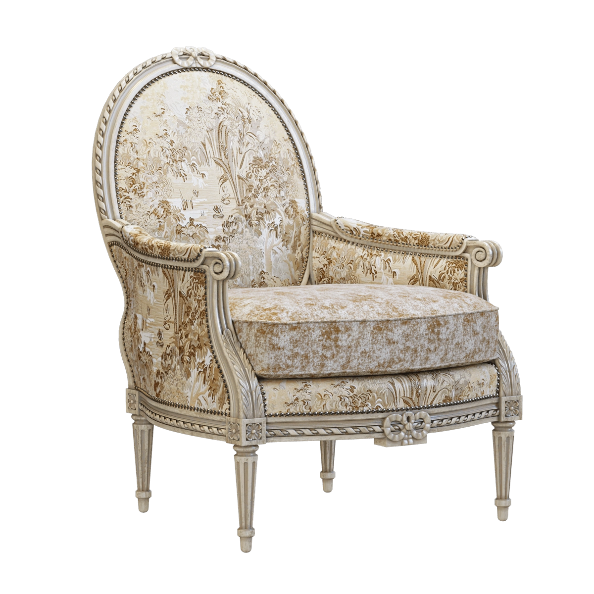 furniture - Massoud Tea Garden armchair 3D Model