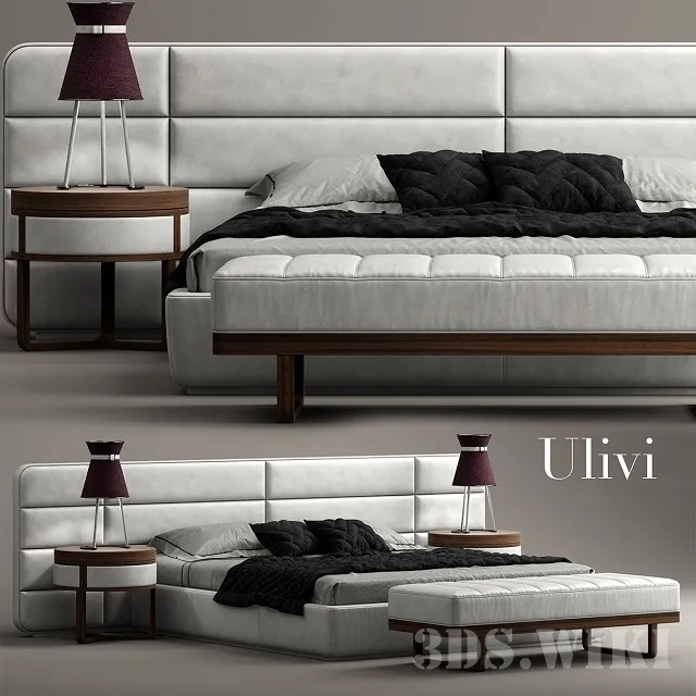 furniture - Master Ulivi Salotti bed 3D Model