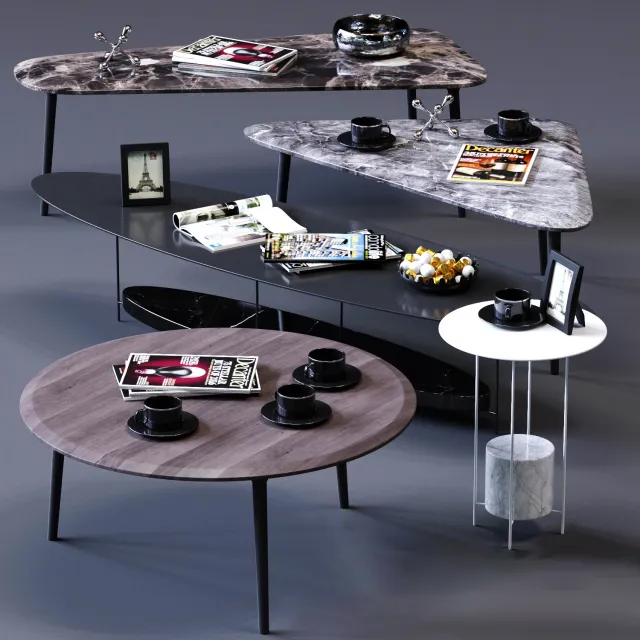 furniture - MC tables set 08 3D Model