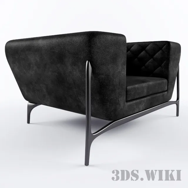furniture - Mercedes Benz quilted arm-chair (2013) 3D Model