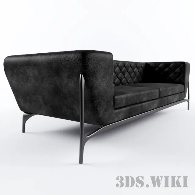 furniture - Mercedes Benz quilted sofa 3D Model