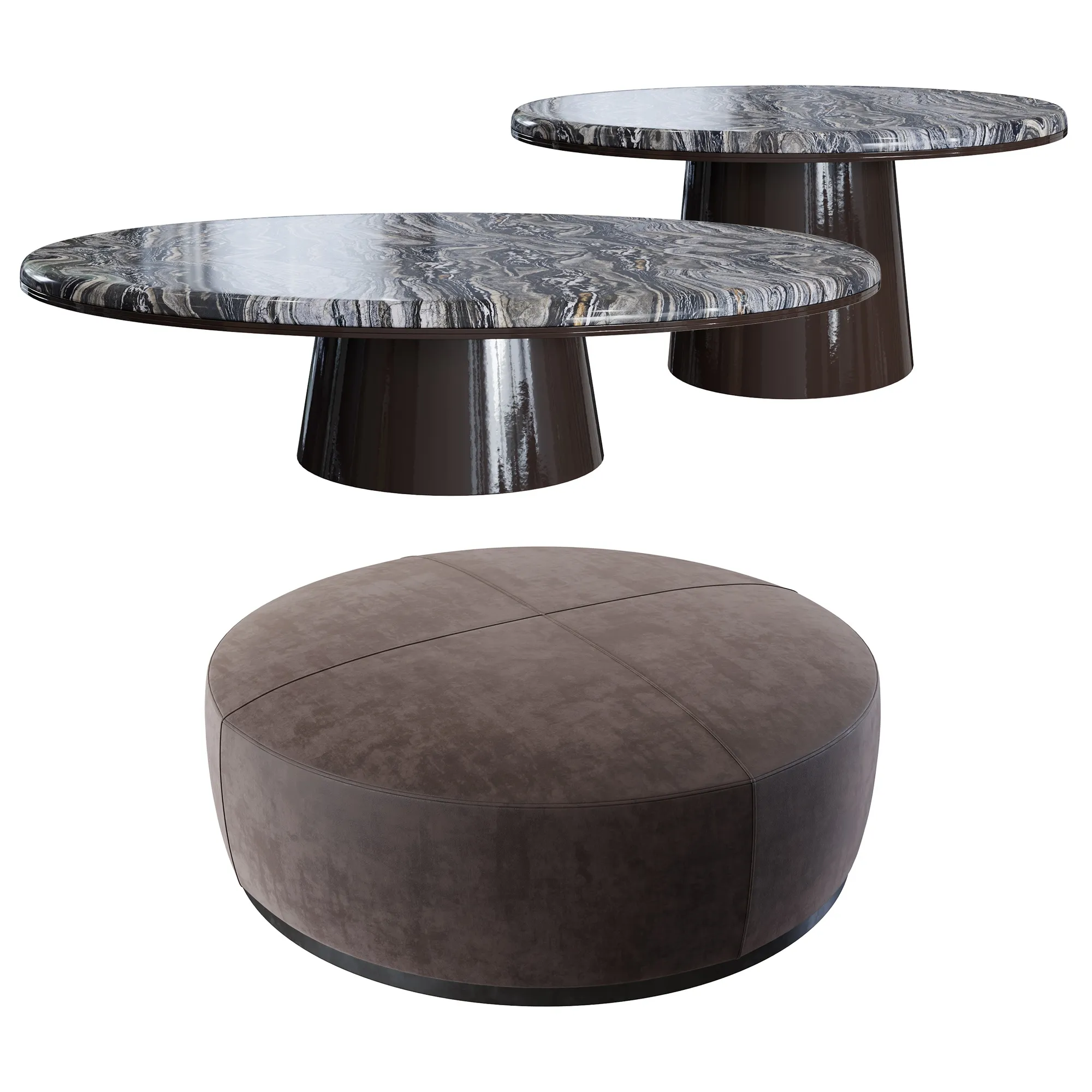 furniture - Meridiani low tables 5 3D Model