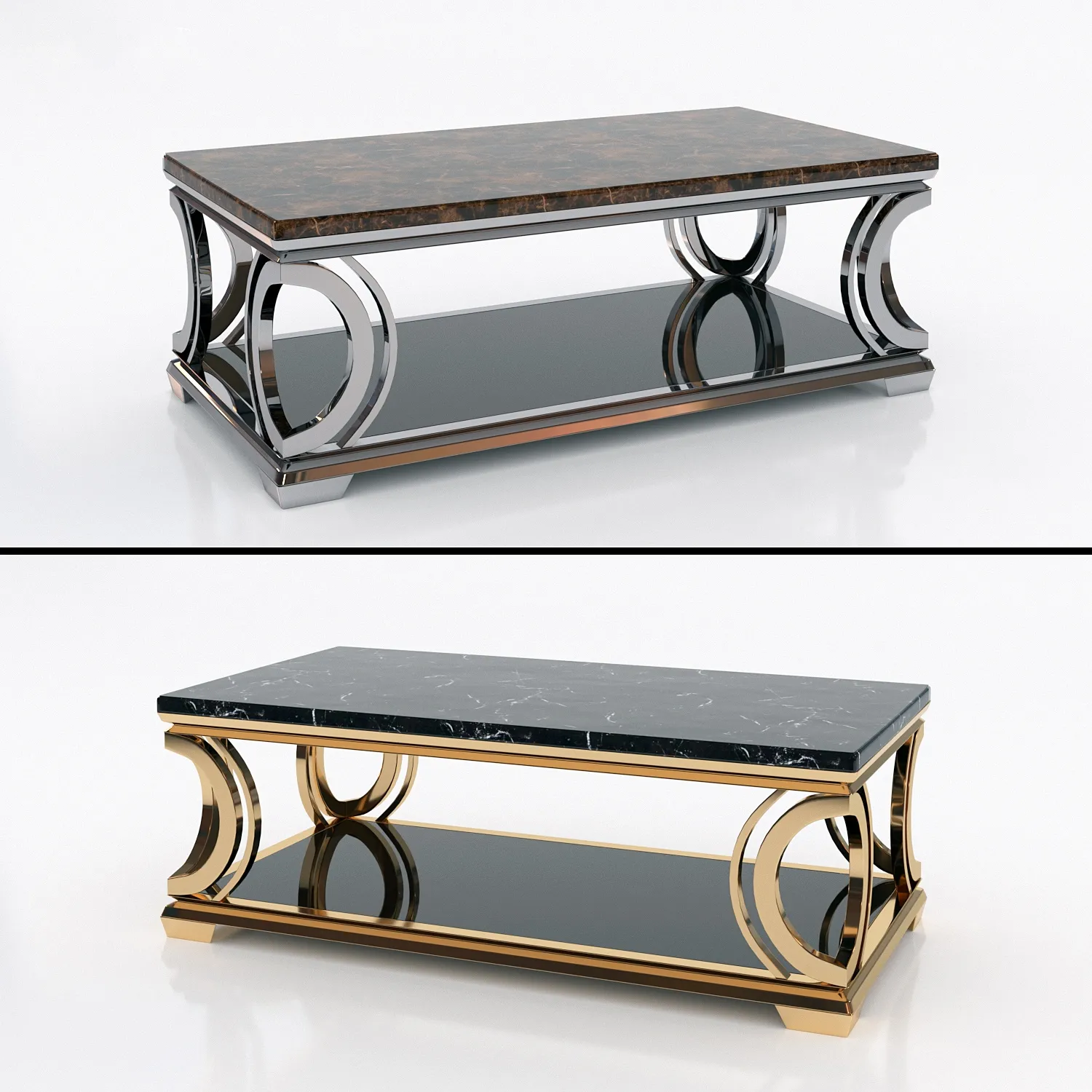 furniture - Meridiani low tables 7 3D Model