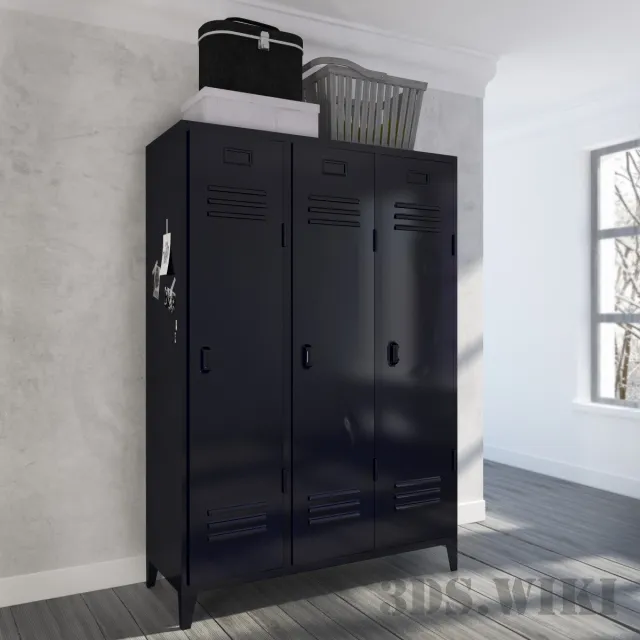 furniture - Metal utility cabinet 3D Model