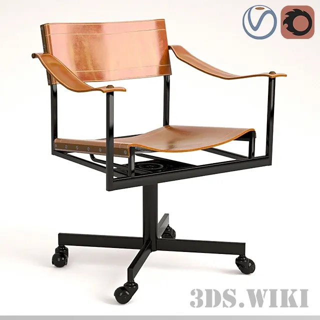 furniture - Mid Century office chair 3D Model