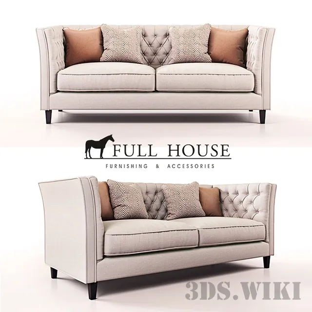 furniture - Milton Sofa 3D Model
