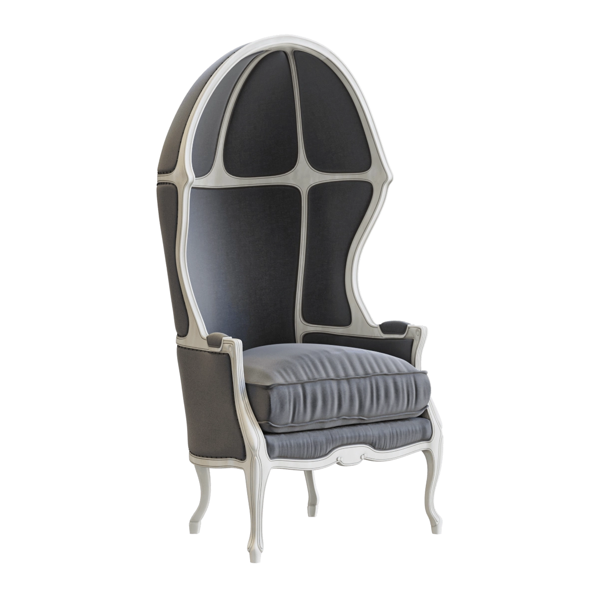 furniture - Mini Versailles upholstered armchair 3D Model