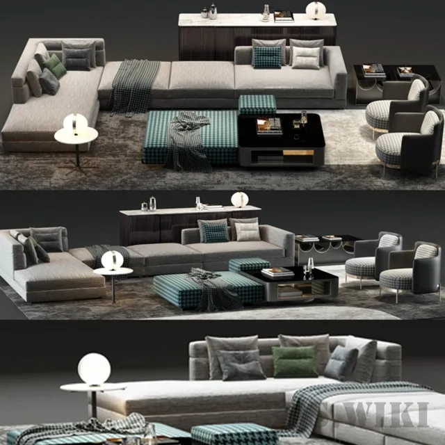 furniture - Minotti 02 3D Model